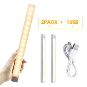 Датчик движения свет перезаряжаемый 16 Светодиодный шкаф освещение под шкаф освещение безопасное освещение беспроводной накопитель-на магнитном ночном освещении