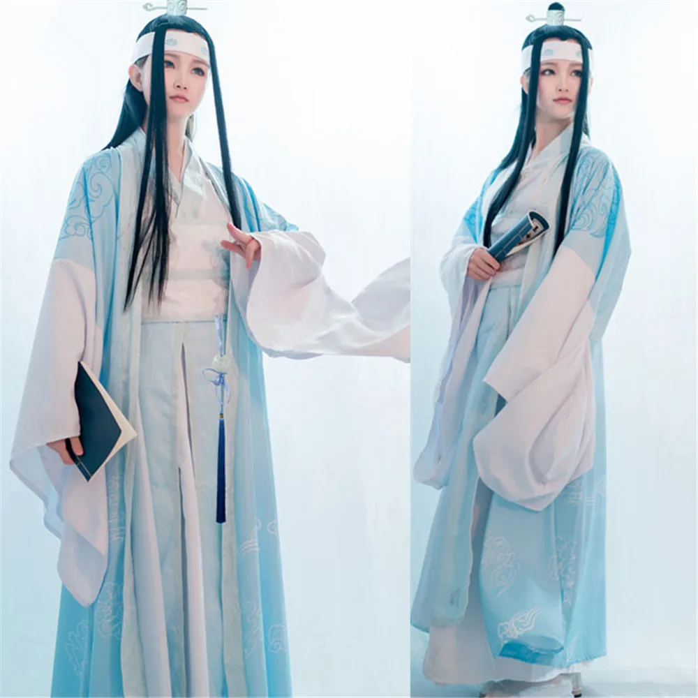 Новый аниме Lan Wangji Косплей Grandmaster of Demonic Cultivation Костюм Adult Ver. Mo Dao Zu Shi|Игровые