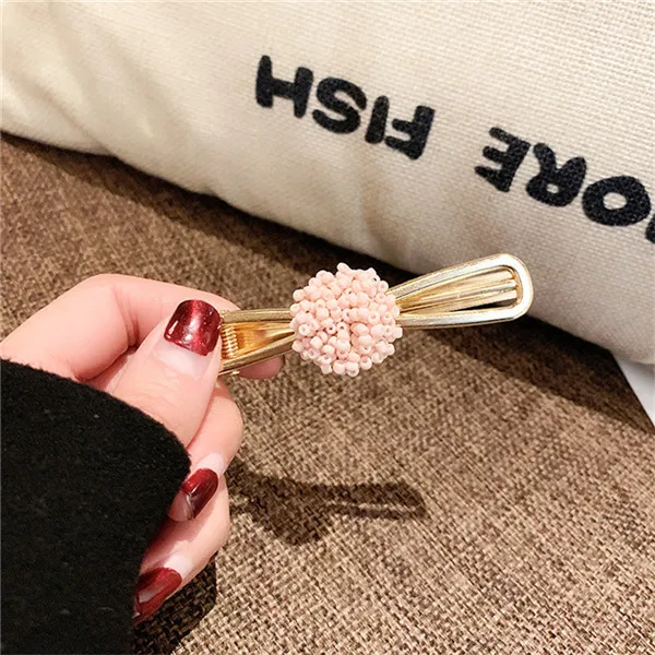 pink bow Жемчужная заколка для волос стразы заколка с застежкой для женщин и девушек аксессуары для укладки волос Aligator зажим для волос Корейская заколка для волос - Окраска металла: pink bow
