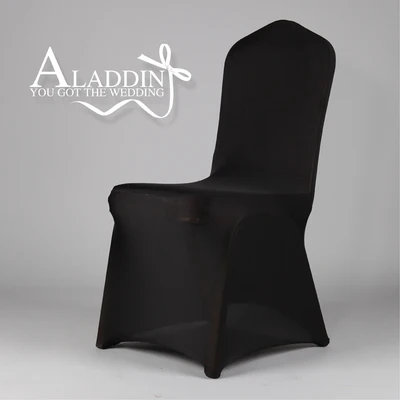Black 6A03A 4 шт./компл. домашние обеденные чехлы на стулья Свадебные украшения чехол для кресла спандекс Декор стул с обивкой пояса Ресторан Луки - Цвет: Black 6A03A