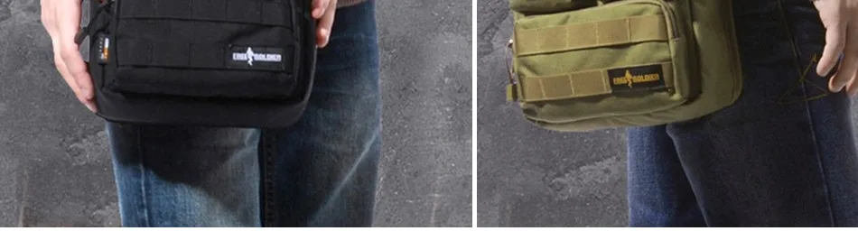 FREE SOLDIER Тактическая военная походная сумочка на плечо, в стиле милитари, для повседневной носки и туризма, ручная, 1000D CORDURA YKK молнии