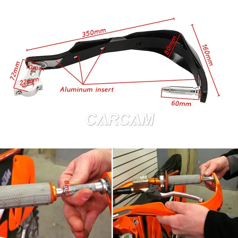 Защитная накладка для мотоцикла 7/8 дюйма KTM Moto Guzzi Kawasaki BMW Husqvarna ATK Suzuki Yamaha Husaberg