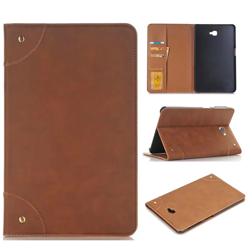 Tab A A6 10,1 SM T580 T585 T587 Роскошный Ретро Кожаный чехол-чехол для samsung Galaxy Tab A 10,1 SM-T585 чехол-подставка для планшета