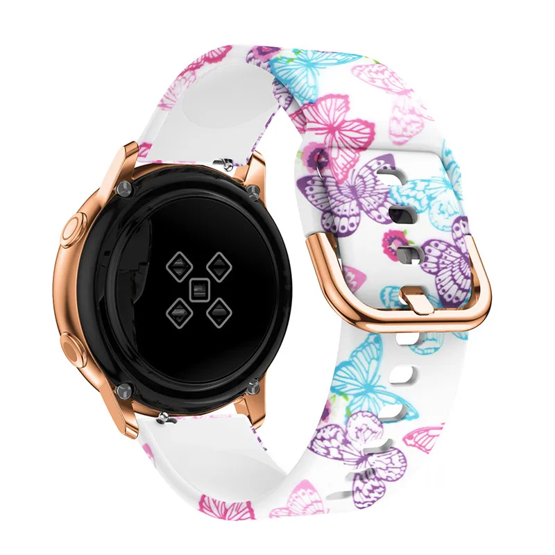 Силиконовые ремешки для samsung Galaxy Watch, активные ремешки 40 мм, ремешок 20 мм, ремешок для часов, браслет для samsung Galaxy Watch, активный Чехол