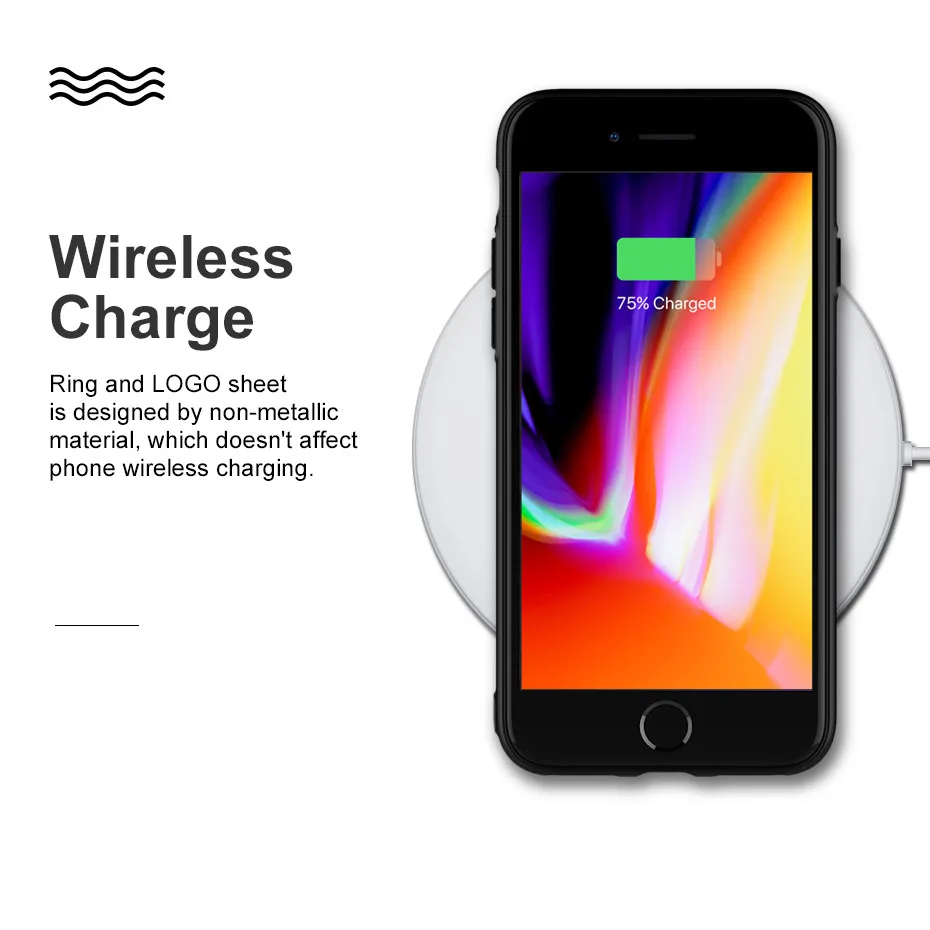 Роскошные кольцо стенд Защитный чехол для iphone 8 плюс полный Kickstand палец телефона |