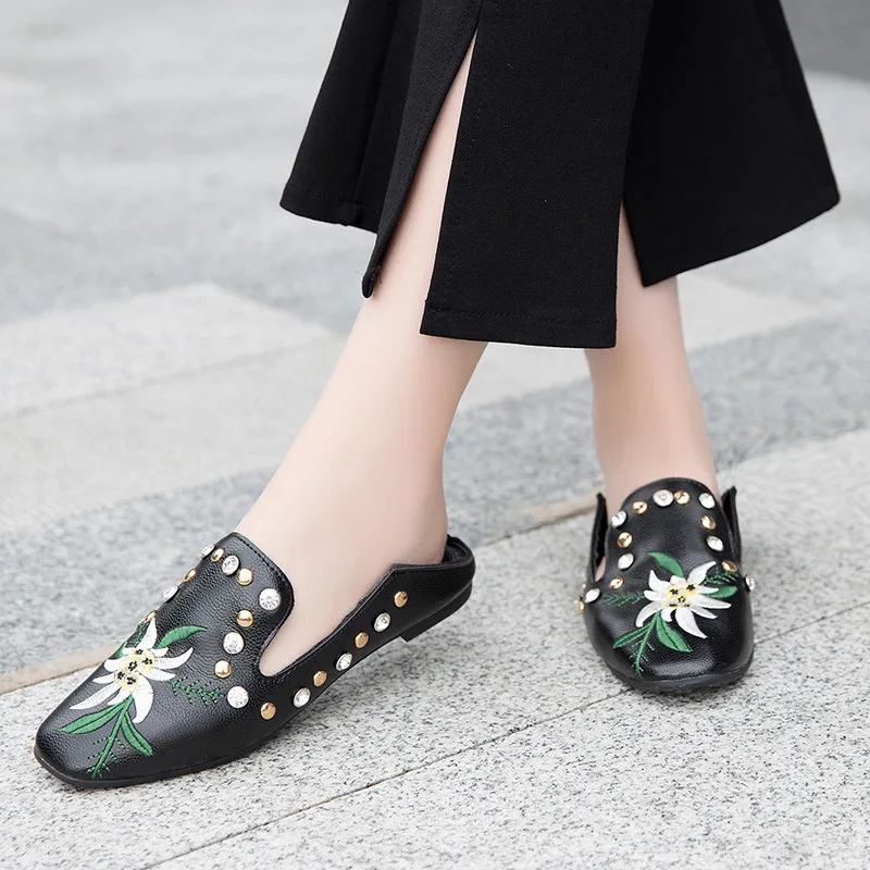PHYANIC Women shoes fashion Flowers flat women Casual loafers round toe Shoes woman Comfortable ballet flats |