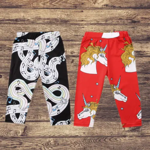 Штаны с принтом единорога для маленьких мальчиков и девочек леггинсы брюки | Мать