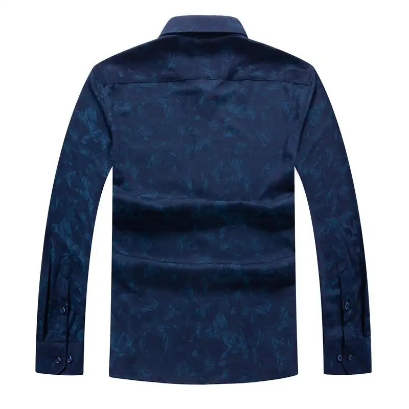 2018 Новинка 8XL 7XL 6XL мужские повседневные рубашки офисные с длинным рукавом модные