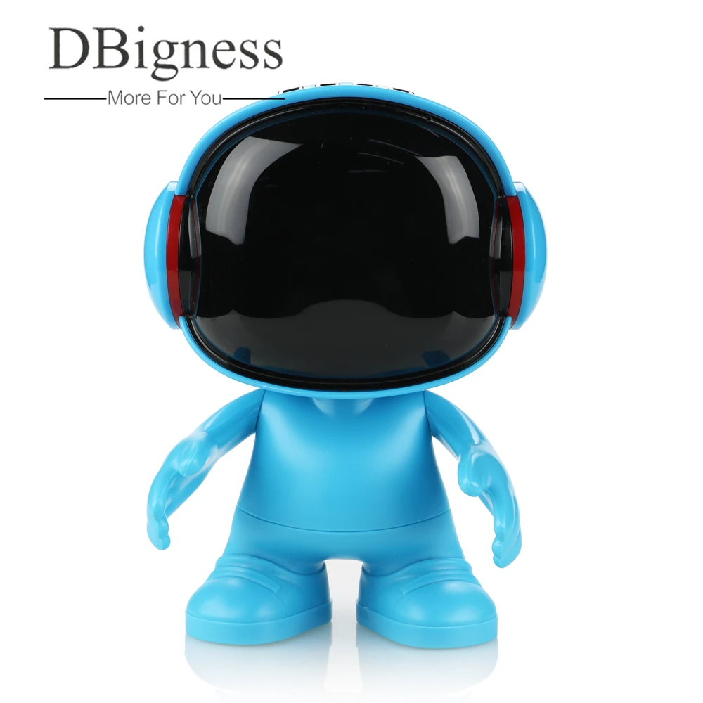 Dbigness Bluetooth Динамик мультфильм робот Портативный Беспроводной Бумбокс Мини