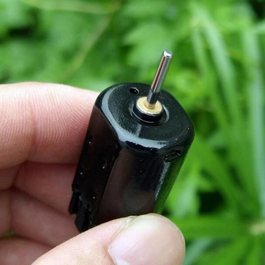 Компенсированная углеродная щетка Наклонный ротор DC12V-24V высокий крутящий момент долгий срок службы микро вал двигателя постоянного тока диаметр 2 мм