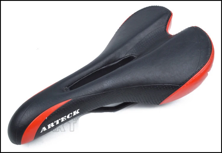 Black and Red ARTECK складной горный и дорожный велосипед Верховая езда седло сиденье Подушка сидячая доска сиденье посылка сиденье Подушка - Цвет: Black and Red
