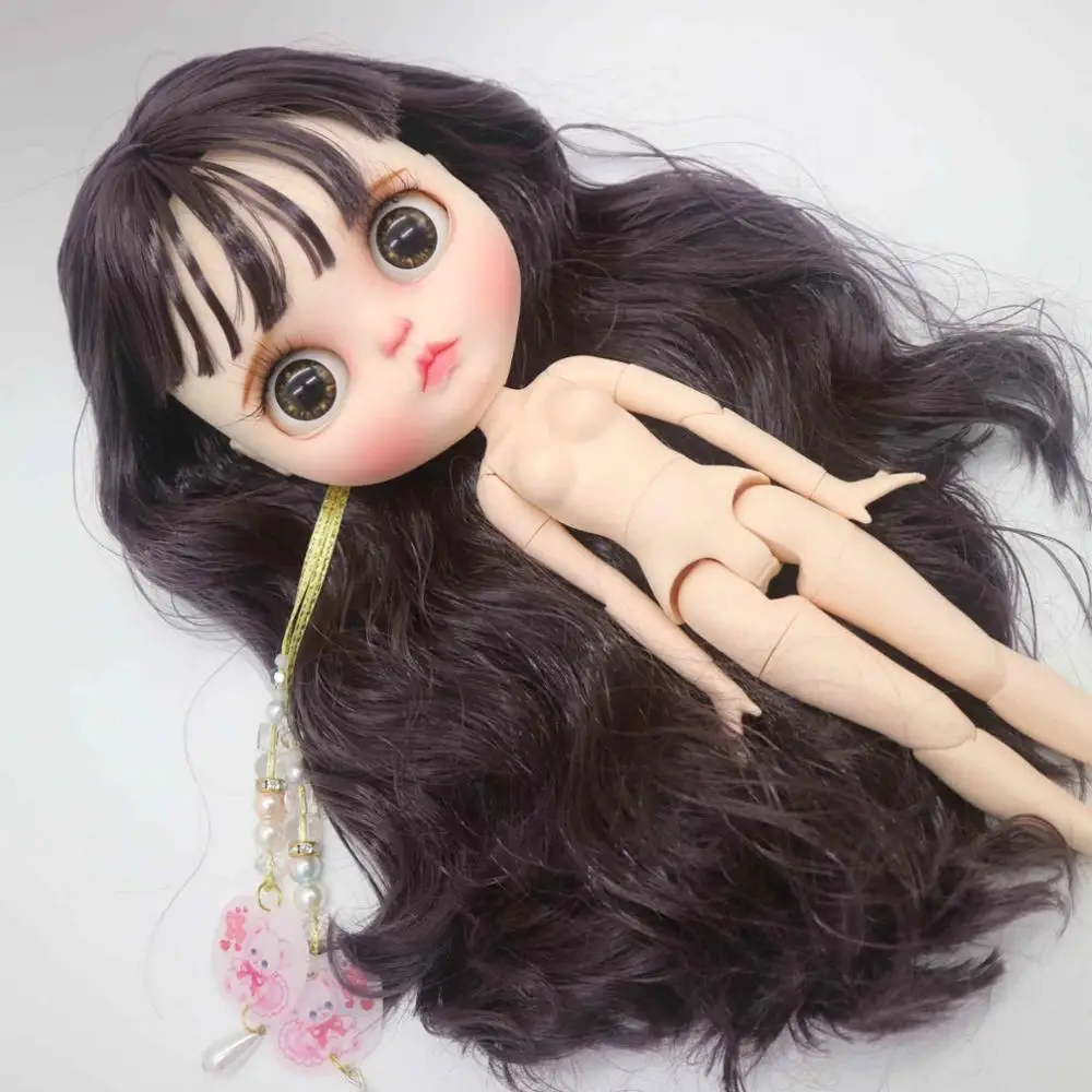 the whole doll Изготовленная на заказ кукла «сделай сам», Обнаженная кукла blyth для девочек, Обнаженная кукла, милая, не включает в себя одежду - Цвет: the whole doll