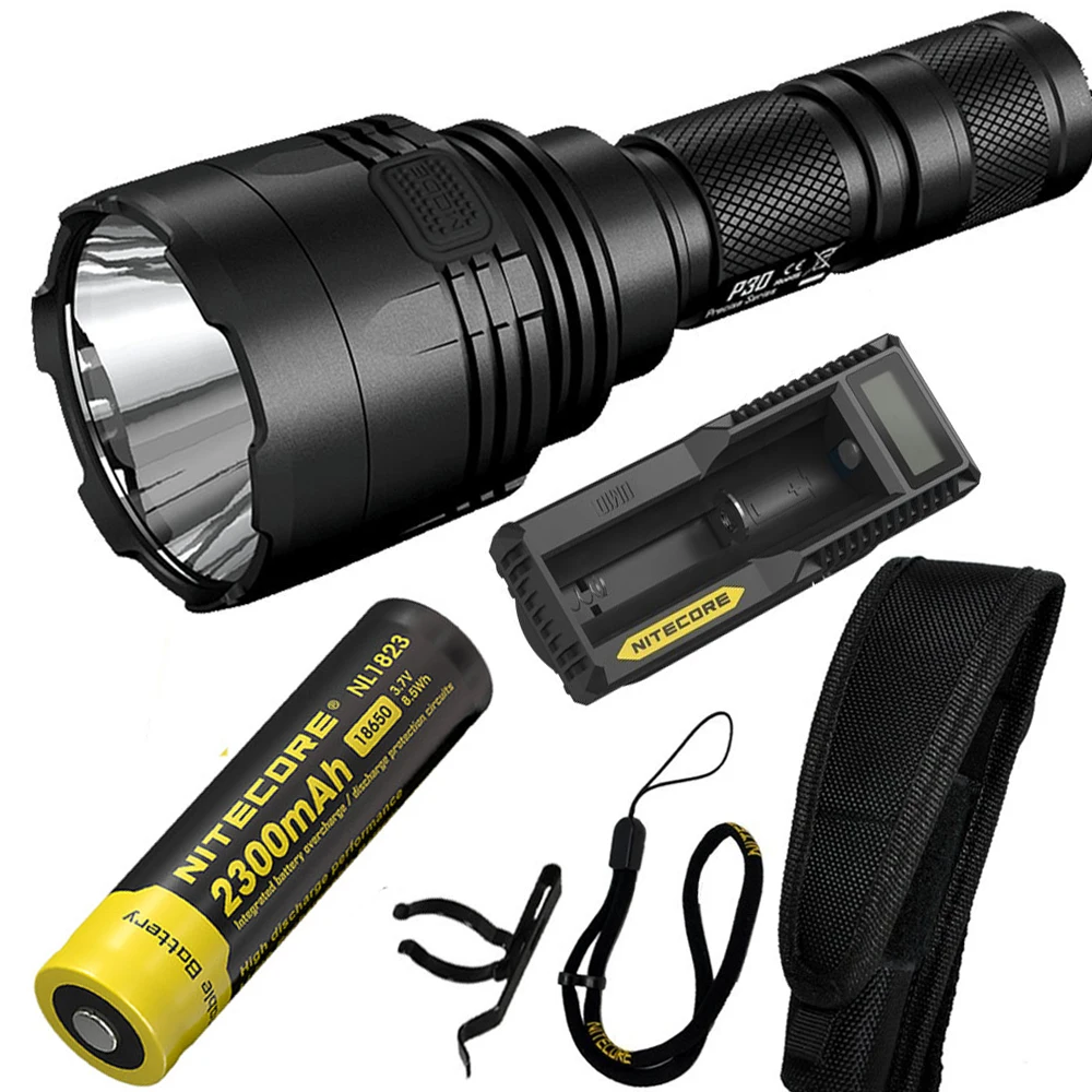 Nitecore P30 1000 люмен дальний тактический фонарик Открытый Охота Водонепроницаемый