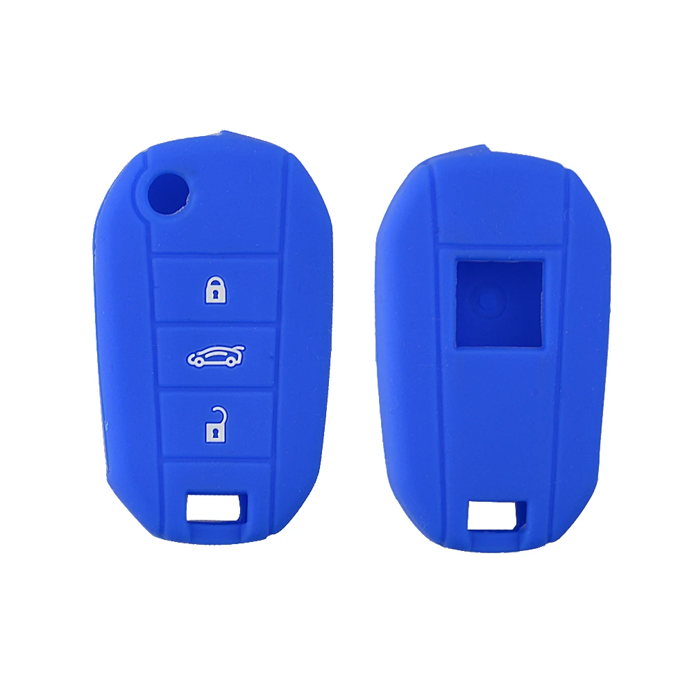 OkeyTech 3 кнопки силиконовый чехол для дистанционного ключа от машины крышка Peugeot 307