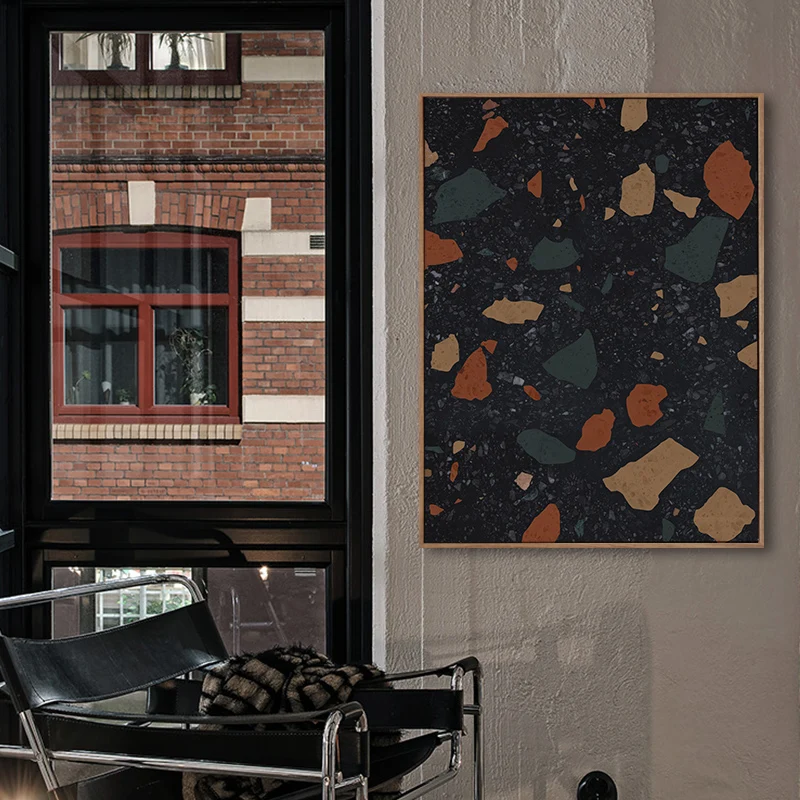 Terrazzo постеры и принты Картина на холсте для гостиной современный абстрактный
