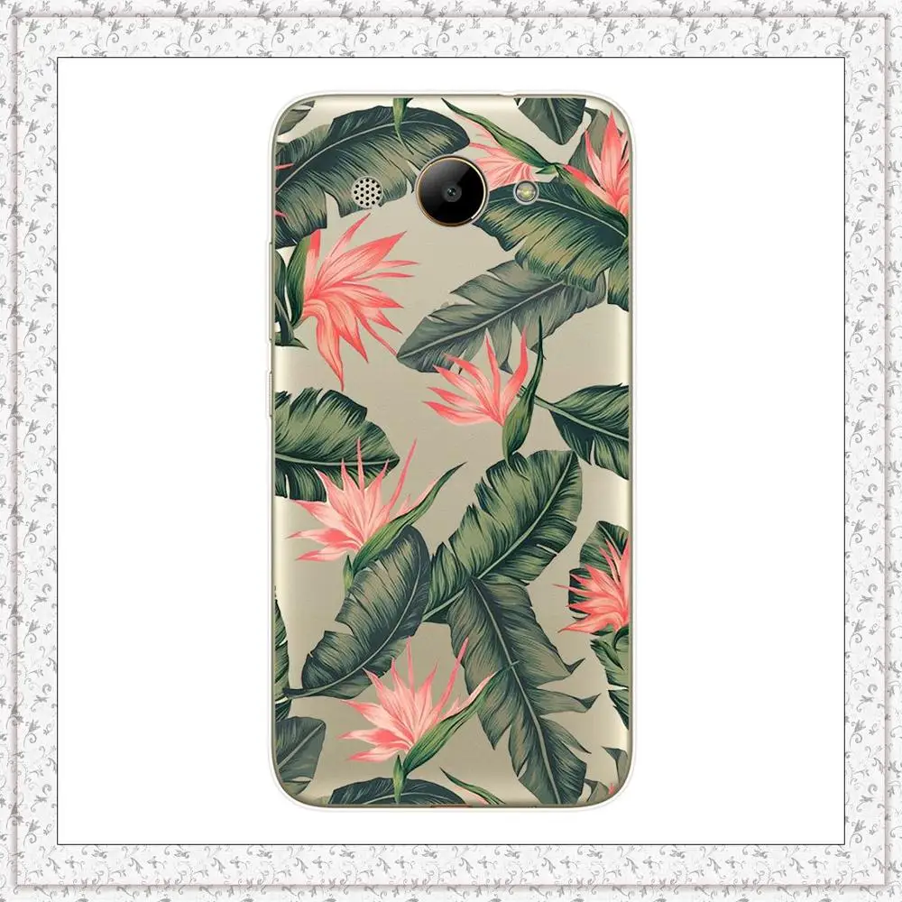 water lily Для huawei Y3, мягкий силиконовый чехол с принтом милых животных, кошек, чехол для телефона, чехол для huawei Y 3, Fundas Coque, бампер, чехол - Цвет: water lily