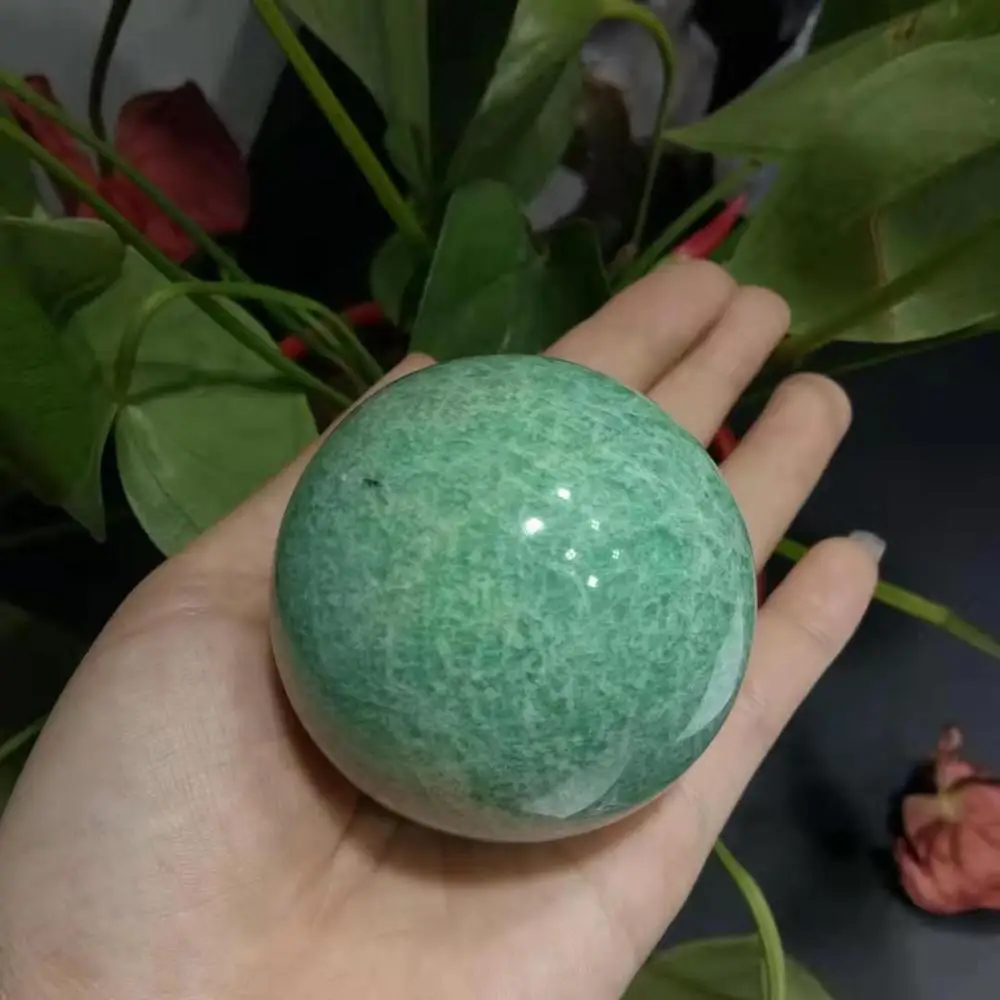 45 мм натуральный кристалл амазонита драгоценный камень исцеляющая сила шар