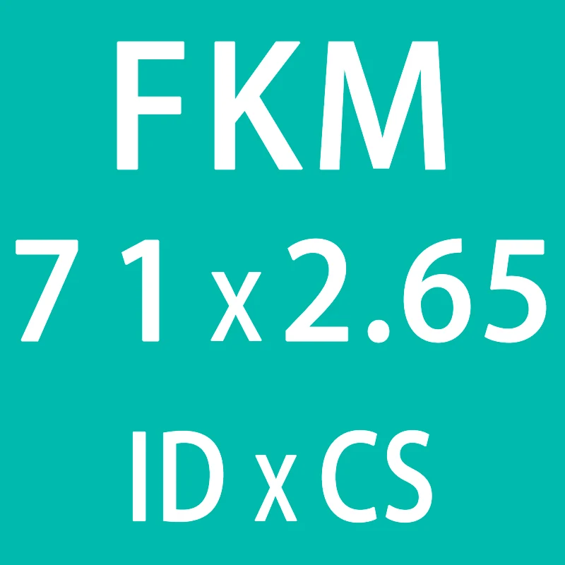 1 шт. фторсодержащий каучук кольца/FKM/уплотнительные прокладки уплотнения CS2.65mm ID63/65/67/69/71/73/75 мм уплотнительное кольцо топлива уплотнительная шайба - Цвет: ID71mm