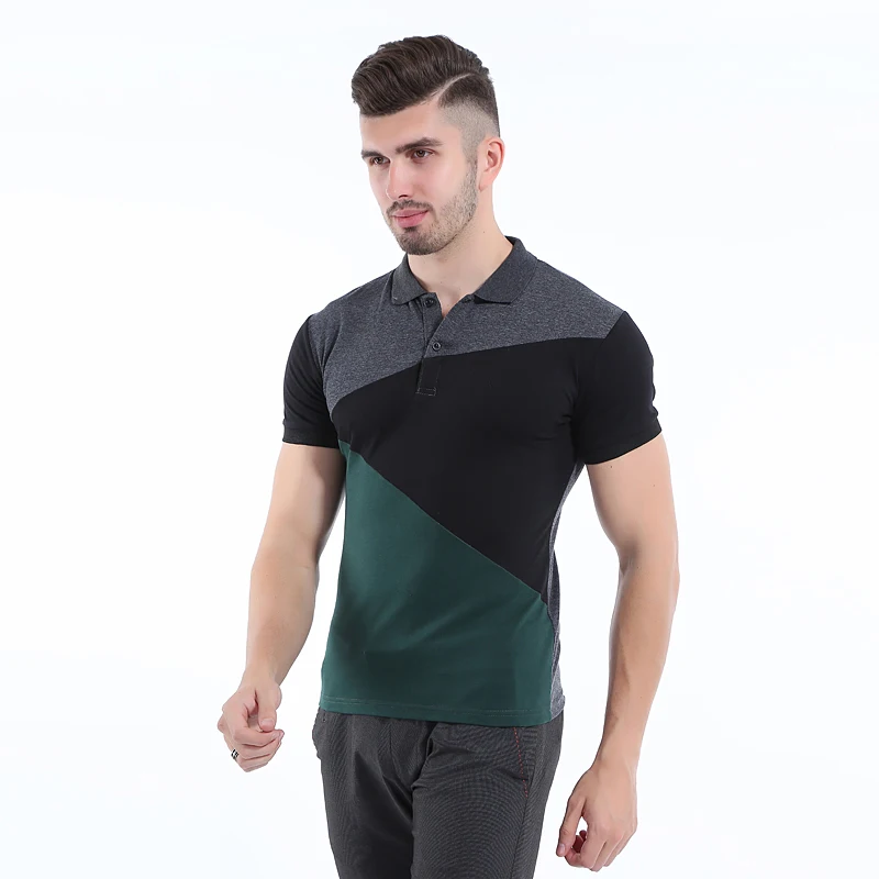 Модные мужские повседневные футболки облегающая футболка с коротким рукавом