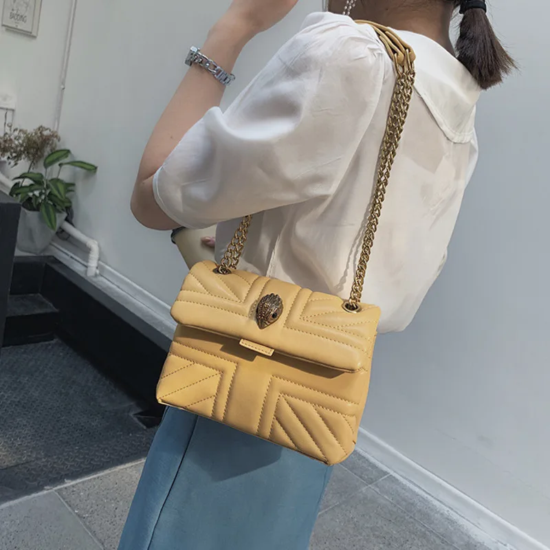 BXX Sac/ модные роскошные сумки для женщин, дизайнерская одноцветная маленькая квадратная сумка через плечо с цепочкой ZD078