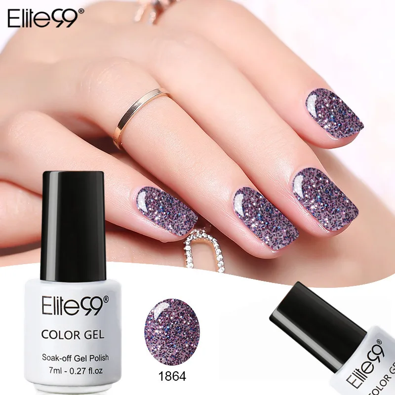 Elite99 Гель лак для ногтей длительное замачивание уф светодиодный покрытие Цветной