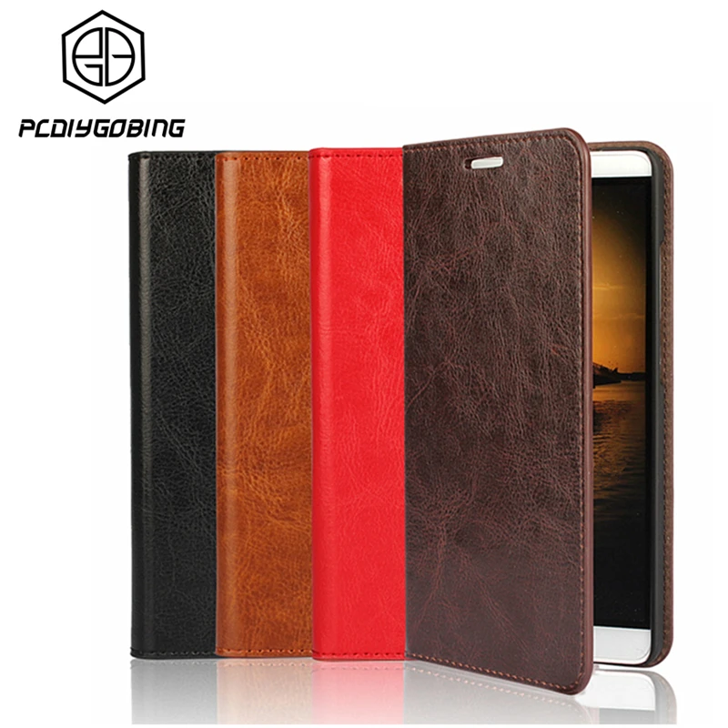 Luxury wallet stand card slot Phone cover Business flip Real cowhide genuine leather case For Microsoft Nokia Lumia 640 950 XL | Мобильные