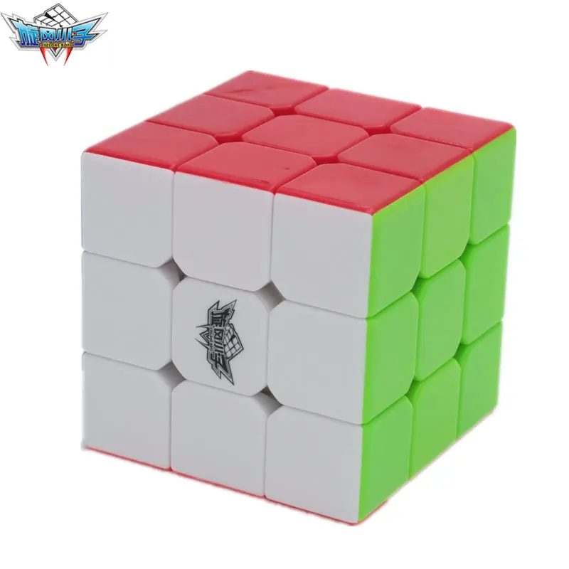 Циклон Мальчики кубик рубика 56 мм 3x3x3 Stickerless головоломки с розничной коробке