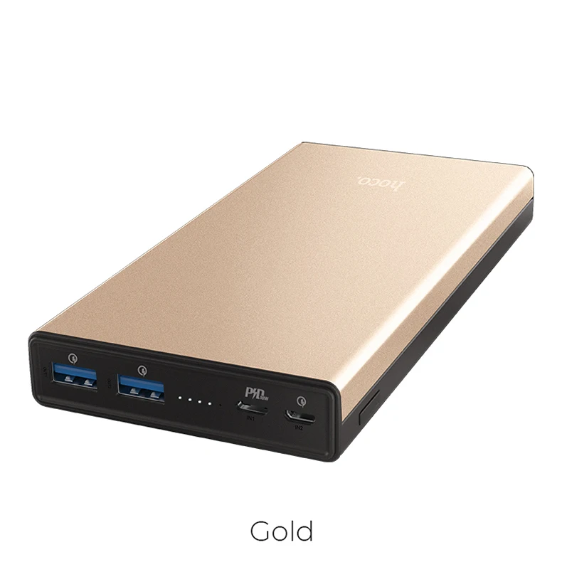 HOCO 30000 мАч Внешний аккумулятор 18 Вт PD usb type C Quick Charge 3,0 power Bank 30000 мАч 3,0 FCP внешний аккумулятор зарядное устройство для Xiaomi