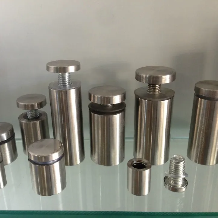 25mm x 10pcs Stainless Steel Acrylic Advertisement Fixing Screws Glass Standoff Pin |