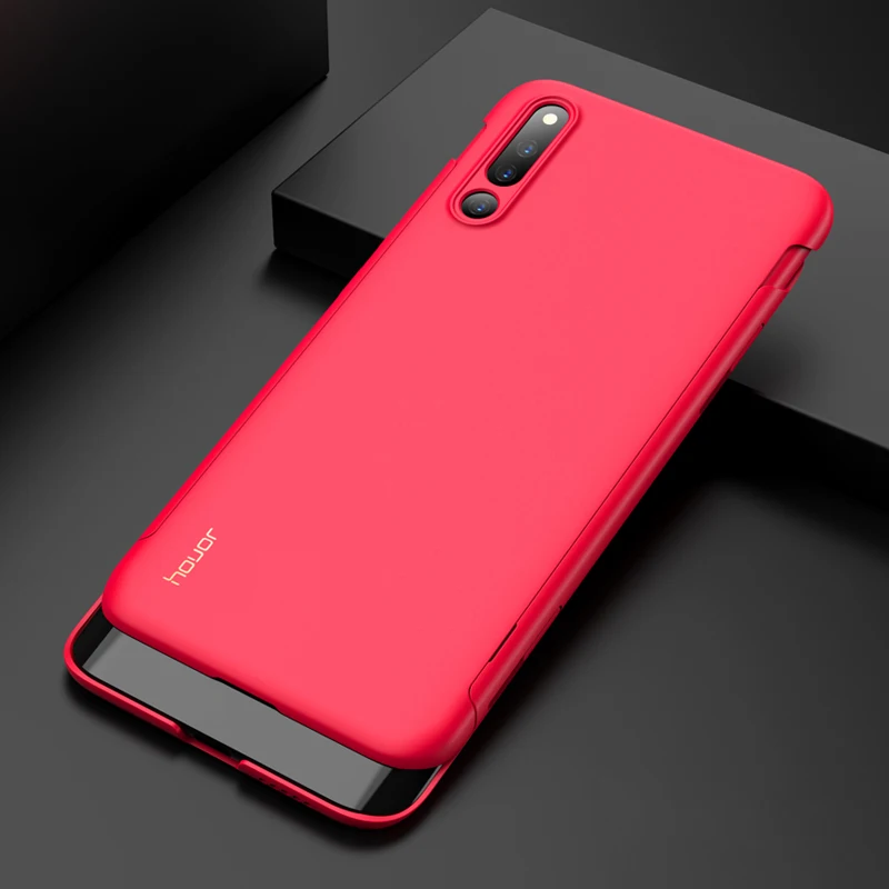 Чехол для huawei Honor Magic 2, роскошный защитный противоударный чехол для Honor Magic 2, чехол 6,39 дюйма - Цвет: Красный