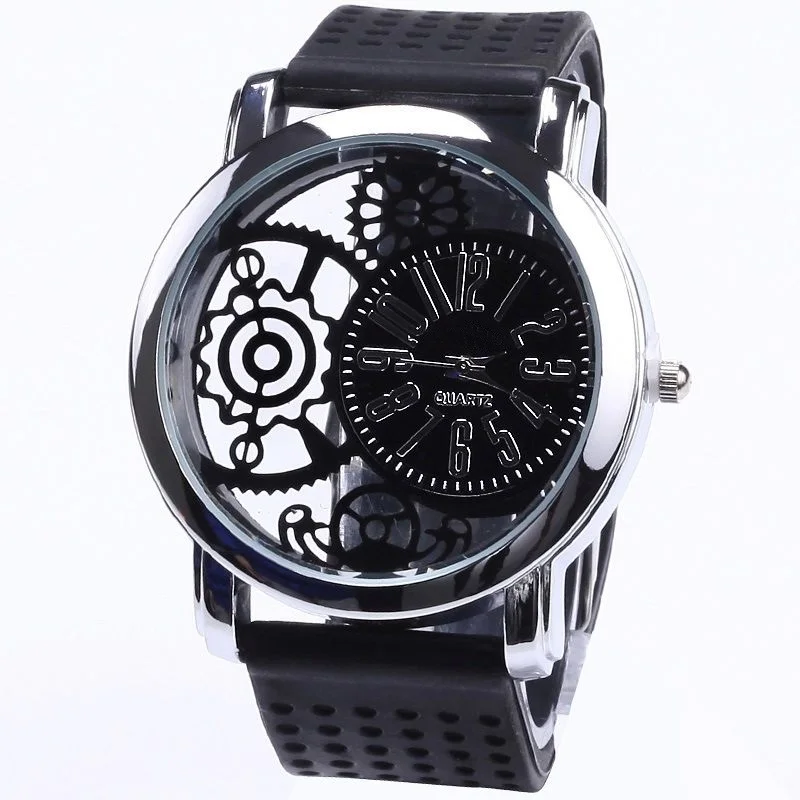 Top Silicone Rubber Mesh gadget dial Watch Sport women analog quartz wristwatches casual girl teen lady teens S009 | Наручные часы