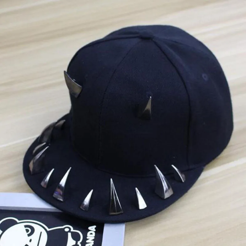 Панк Хип-хоп Кепки S дьявол Монстр зубные акрил Кости Snapback Шапки заклепки Бейсбол Кепки ockstar для Для мужчин и Для женщин кости aba рета