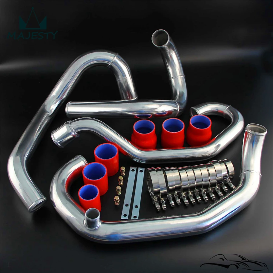 Intercooler Kit for SU*BARU I*MPREZA W*RX G*C8 (1996-2000) Piping kit silicone hose color Red size 70*34*26 |