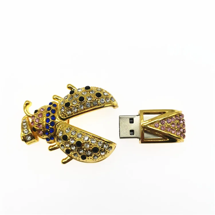 Флешка с кристаллами Beetle 4G usb флешка 8 ГБ 32 16 ГБ|USB флэш-накопители| |