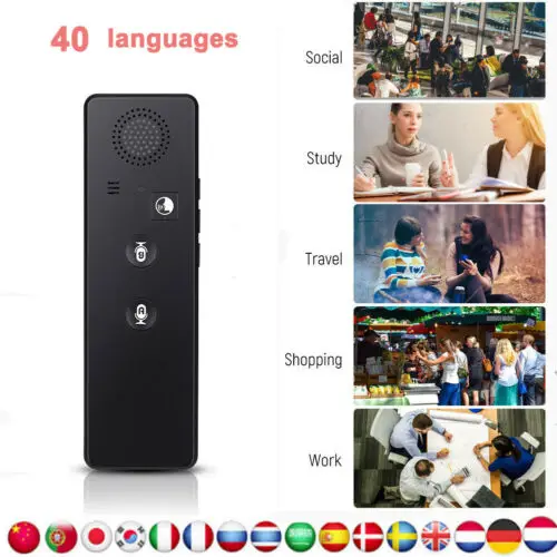 Bluetooth переводчик Интеллектуальный BT4.1 в режиме реального времени перевод языка