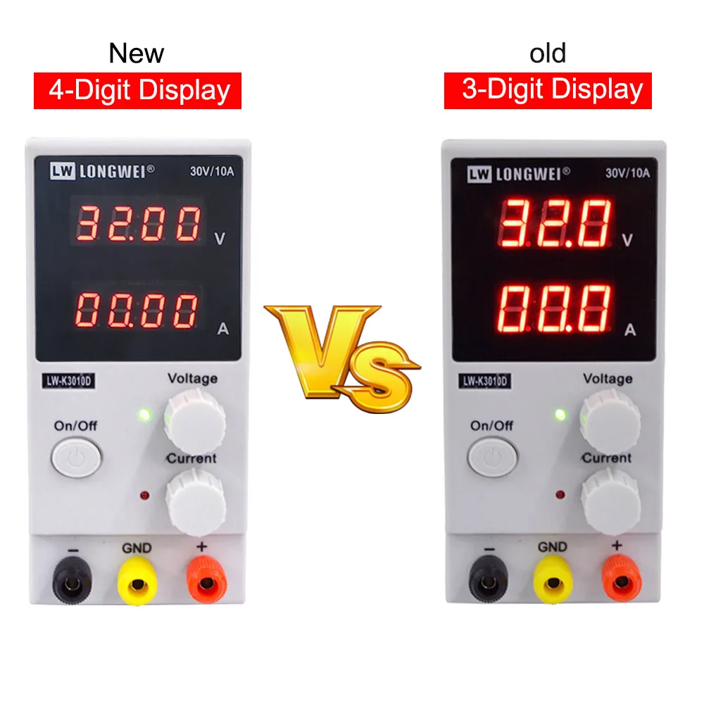 LW 3010D лаборатория Регулируемый источник питания постоянного тока 30V 10A 4 цифры дисплей Регулируемый импульсный источник питания ноутбука телефон ремонт