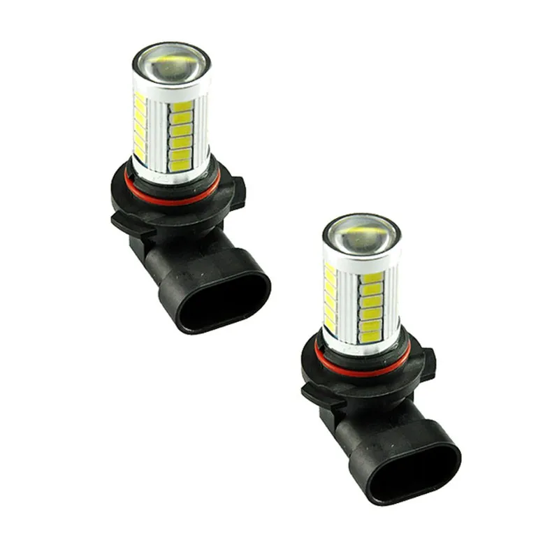 2 шт. универсальная 12 В HB4/9006 5630 SMD 33 LED яркая белая Автомобильная противотуманная