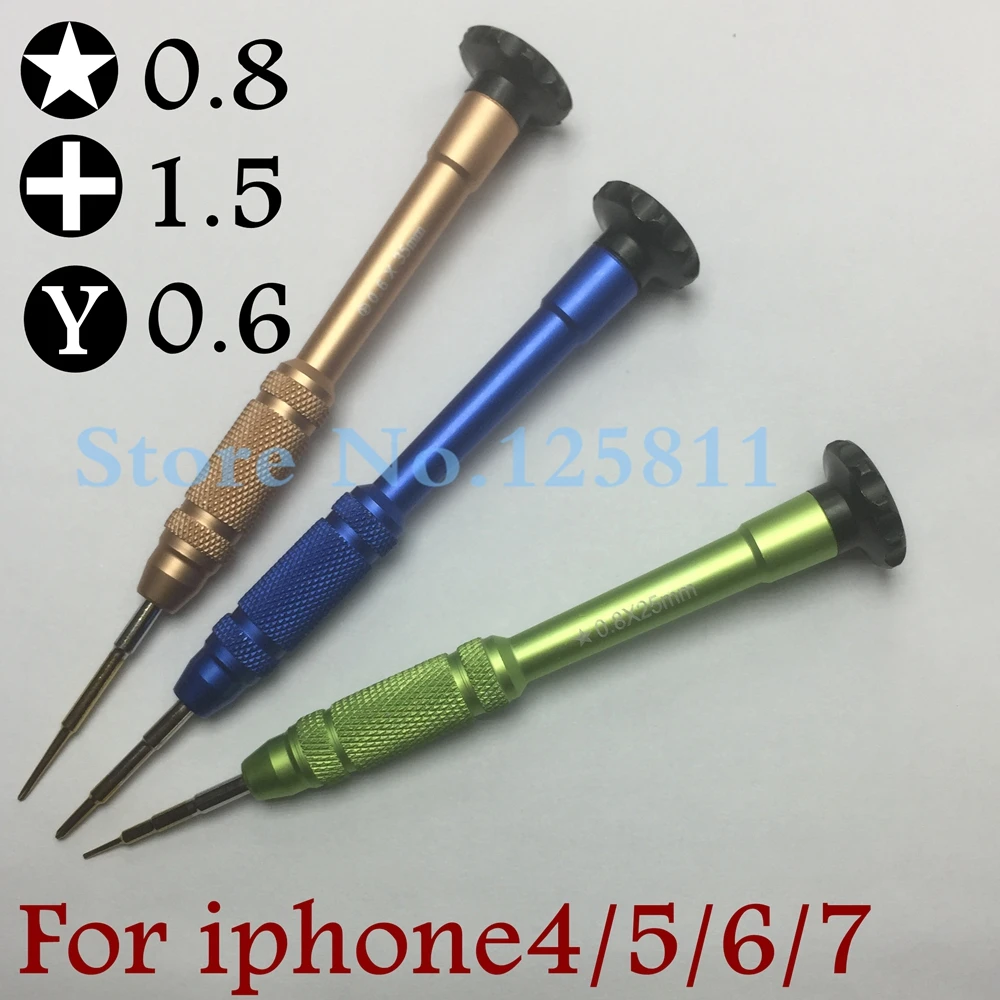Набор прецизионных отверток высокого качества 0 6 Y Phillips 1 5 Pentalobe 8 для iPhone 4/5/6/7