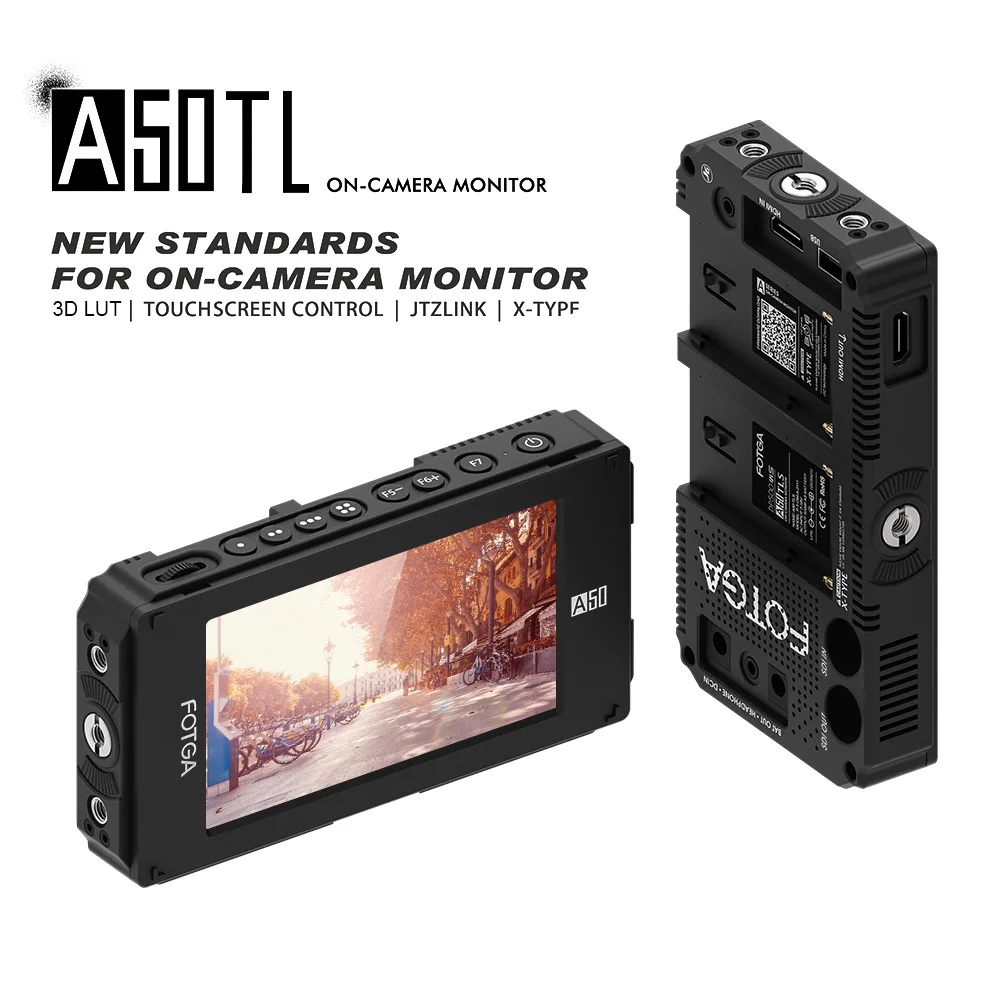 Переходное кольцо для объективов Fotga 1080p сенсорным экраном Hdmi 5 дюймов Fhd Ips видео