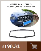 PP передний бампер задний бампер exhuast наконечники обвес подходит для Infiniti Q50 автомобильные аксессуары