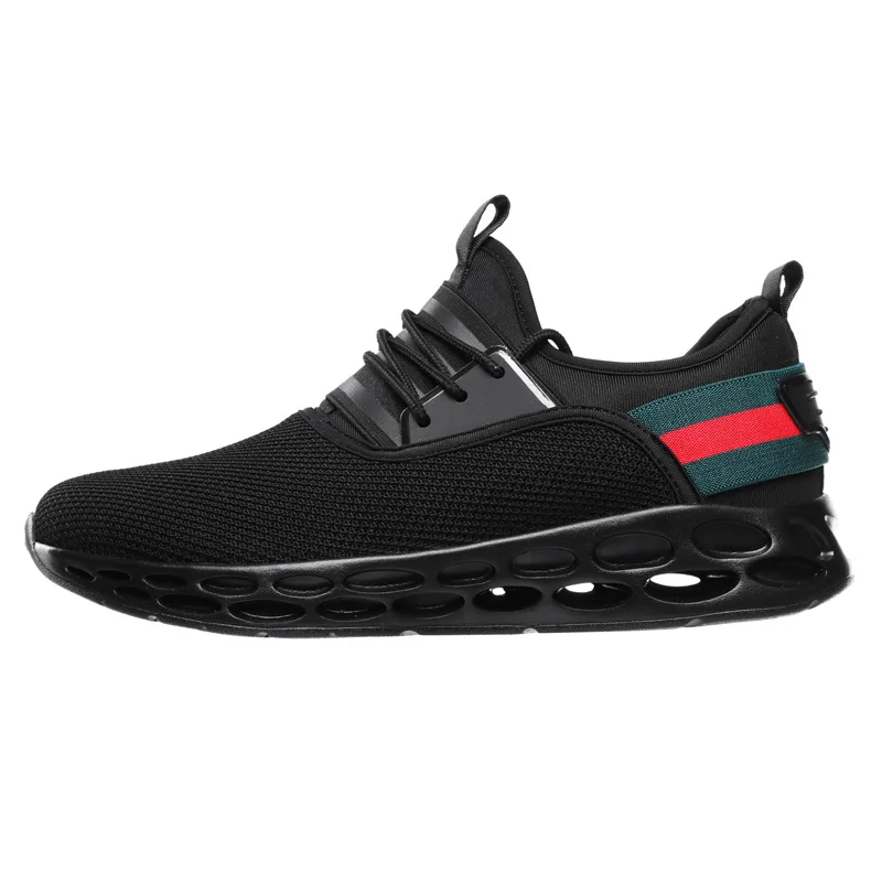 black 8 Новая обувь мужские дышащие кроссовки для бега Krasovki Mocassin Basket Homme удобные легкие кроссовки Chaussures для мужчин - Цвет: black 8