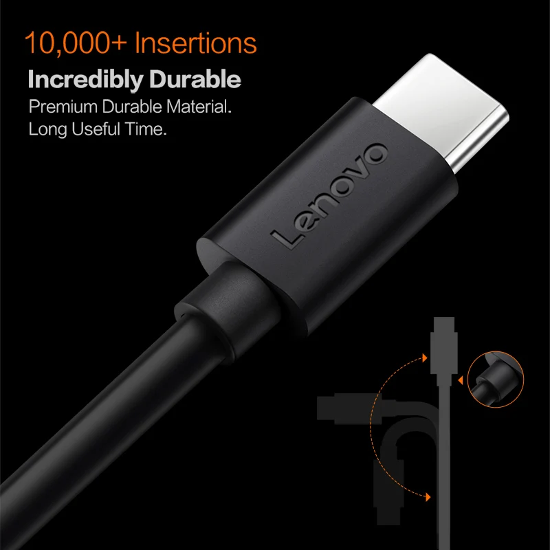Lenovo Тип C кабель Micro USB зарядное устройство для передачи данных мобильных