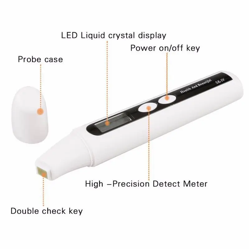 Цифровой анализатор влажности кожи тестер ЖК дисплеев масляная сенсорная ручка