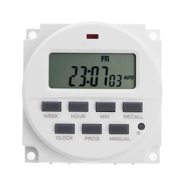 

LCD Digital Timer 7 Days Weekly 24 Hours Programmable Timer Switch Relay