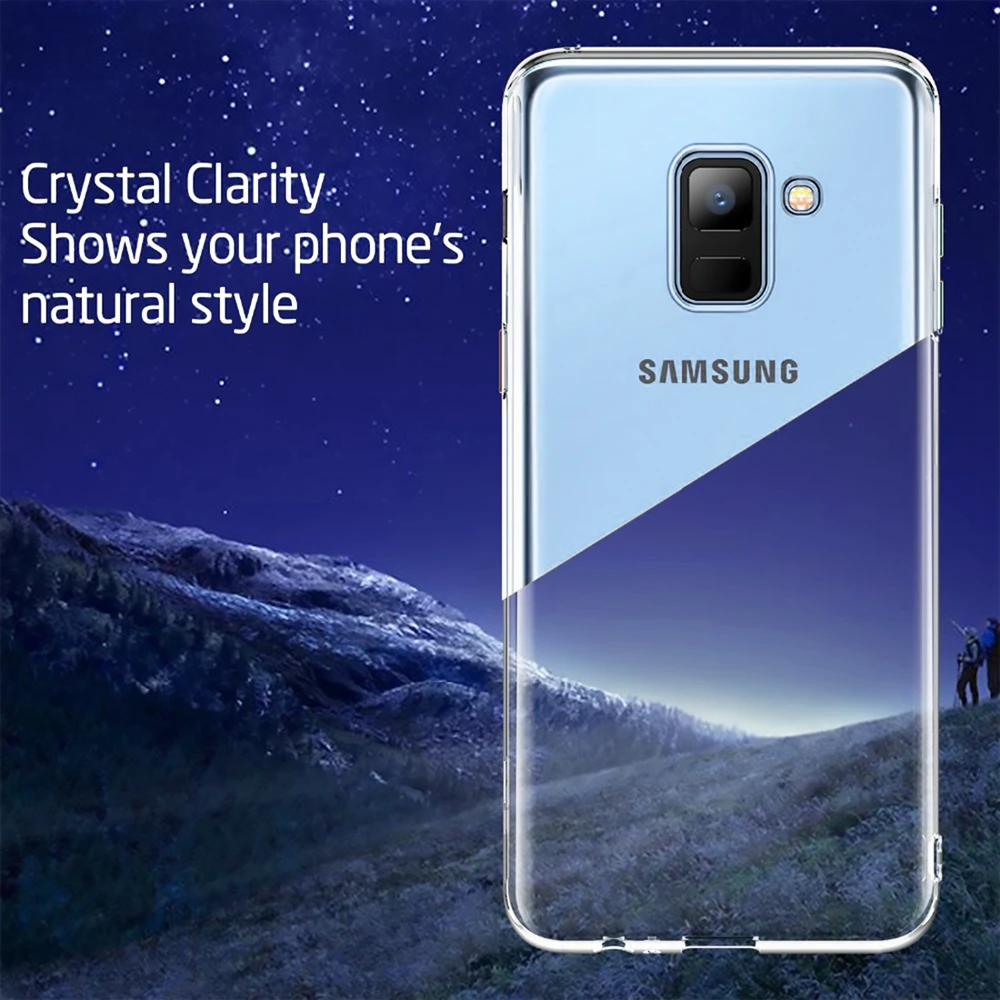 Soft TPU Phone Case For Samsung Galaxy S8 S9 Plus S10 S7 Edge Note 8 9 J4 J6 2018 S10E M10 M20 M30 Clear Ultra Slim Cover |