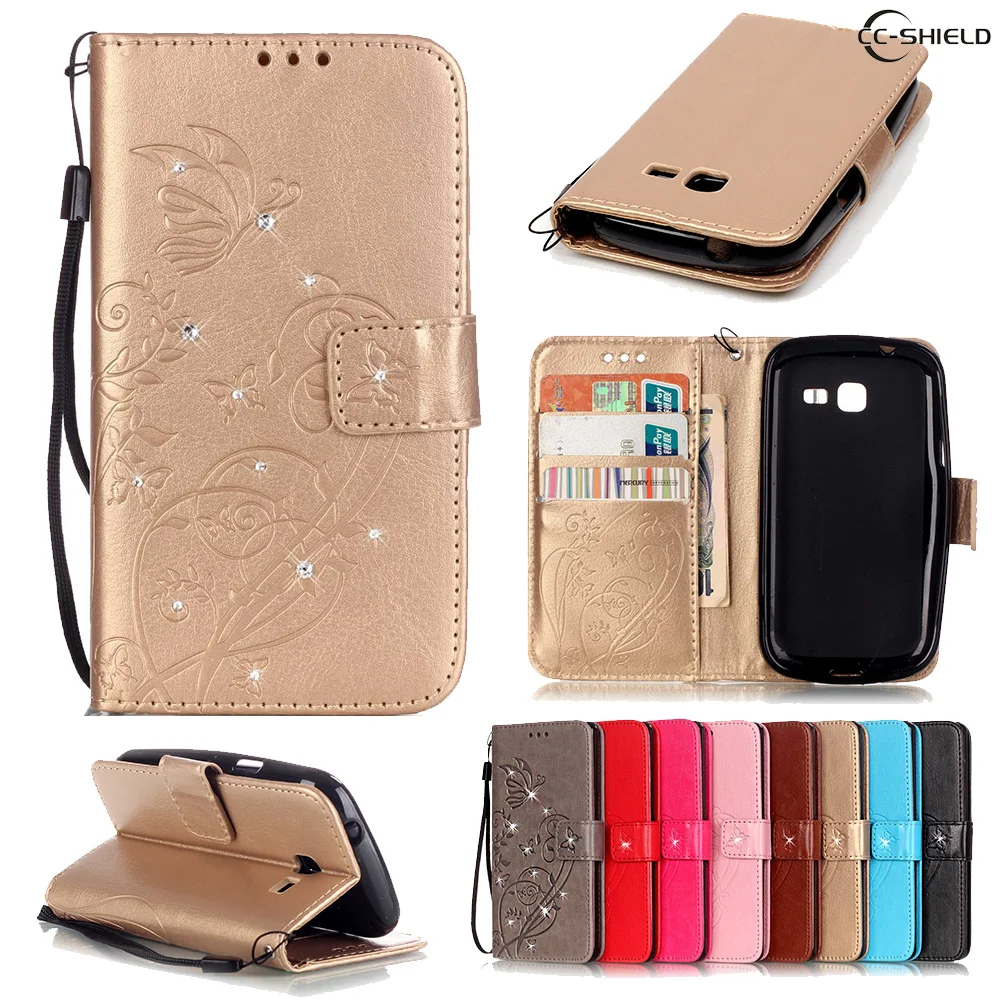 Флип чехол для Samsung Galaxy Trend Lite S7390 S7392 GT S 7390 7392 модный кожаный телефона с отделением
