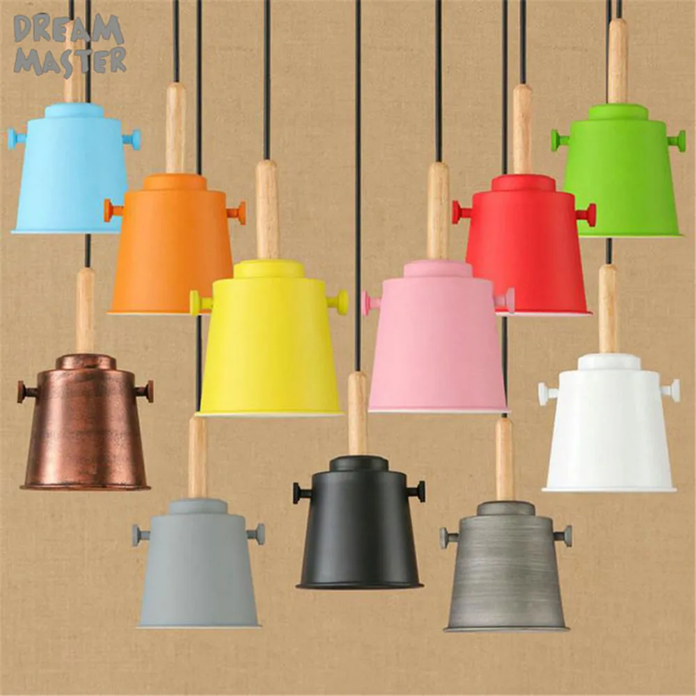 

Modern Colorful Pendant Lights Dining Room Living Room Pendant Lamp Indoor Decoration Lamp lustres para quarto industrial lamp