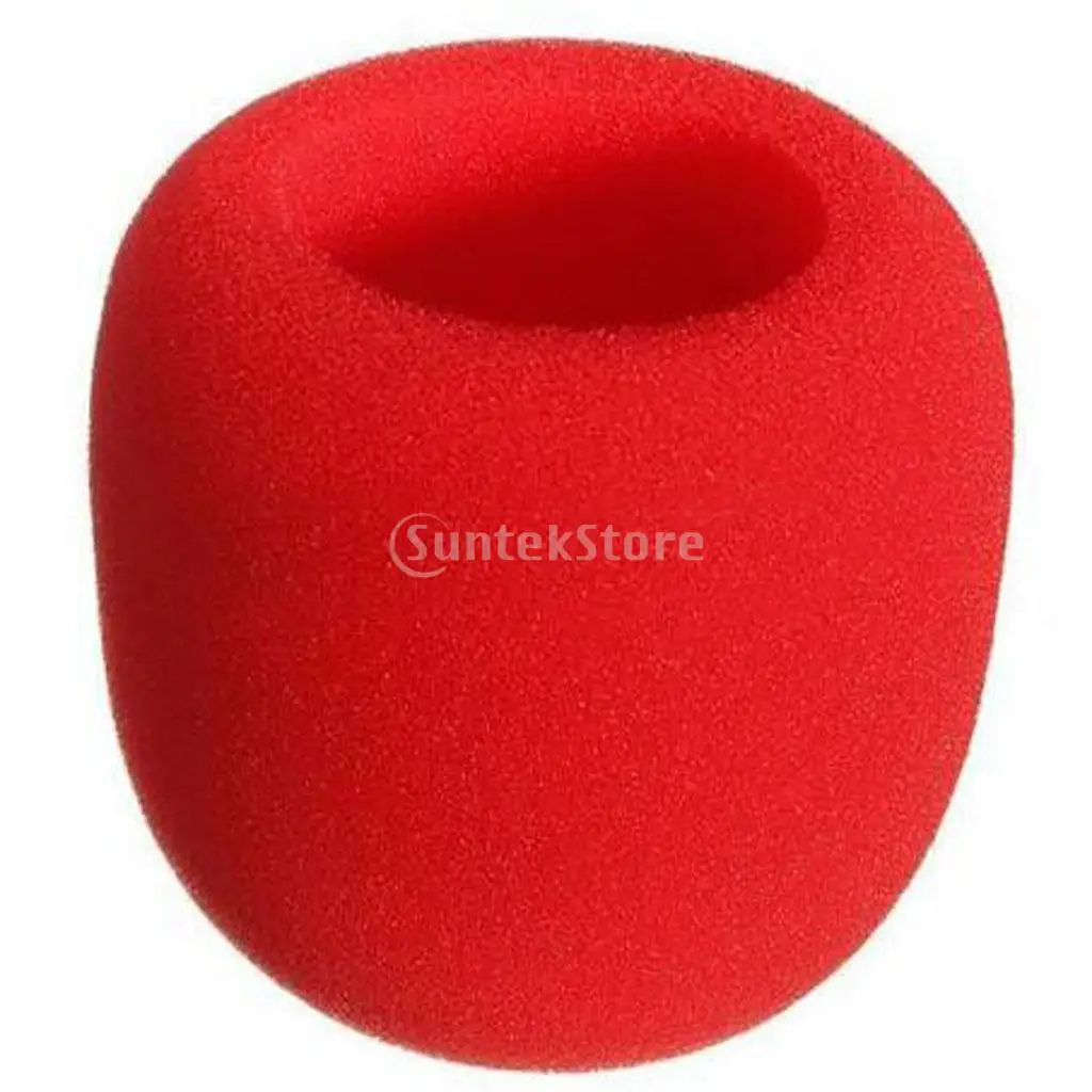 10 шт. ручной микрофон лобовое стекло Губка пены чехол для микрофона|foam mic covers|mic