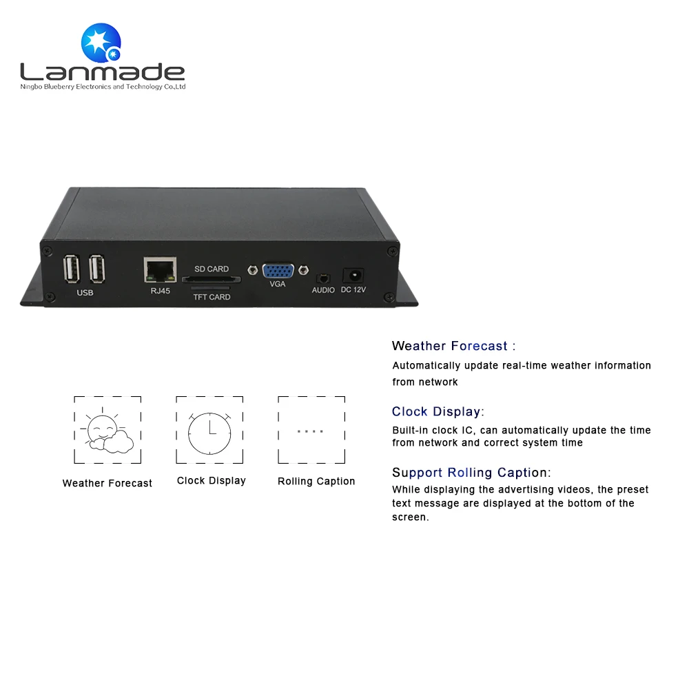 Скачать hd 1080 P сетевого видео full декодировать usb media player с vga out слот для карт памяти