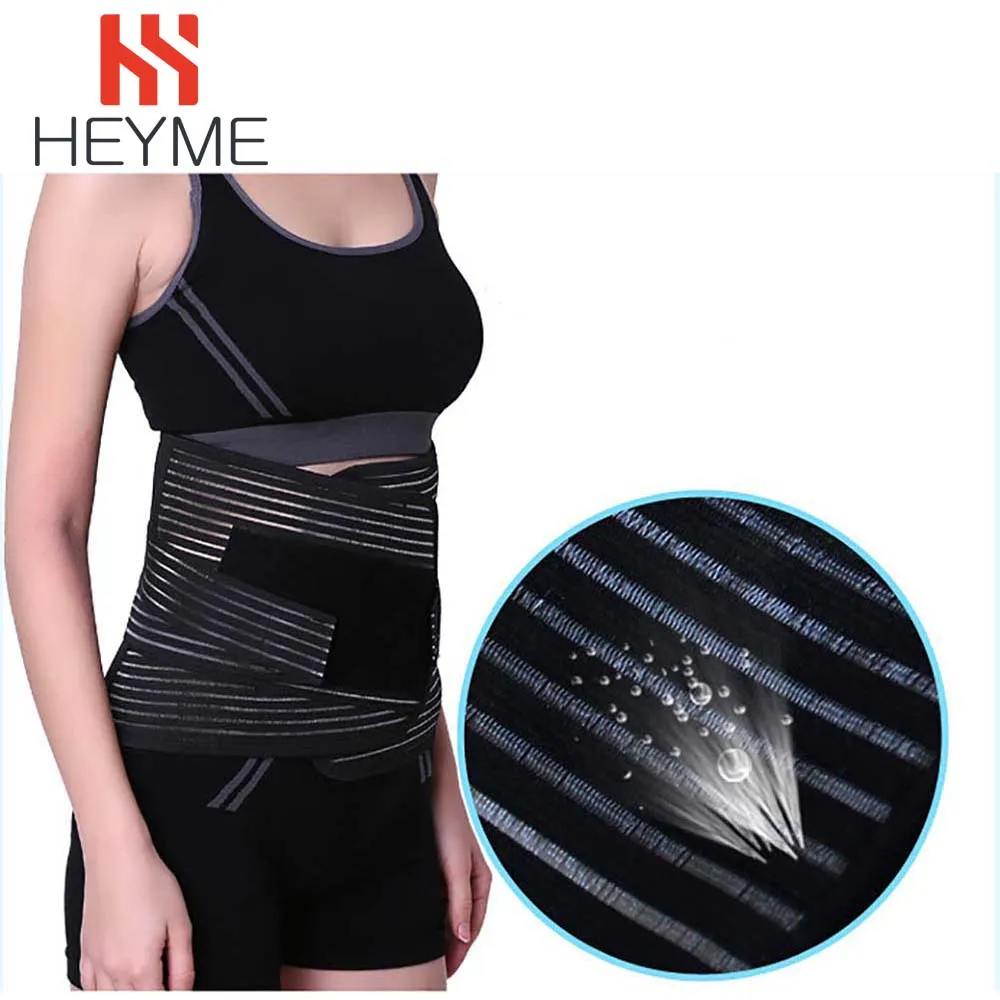 

HEYME Women Men's Elastic Corset Back Lumbar Brace Support Belt Waist Belt Orthopedic Posture Back Belt Correction Abdominal A